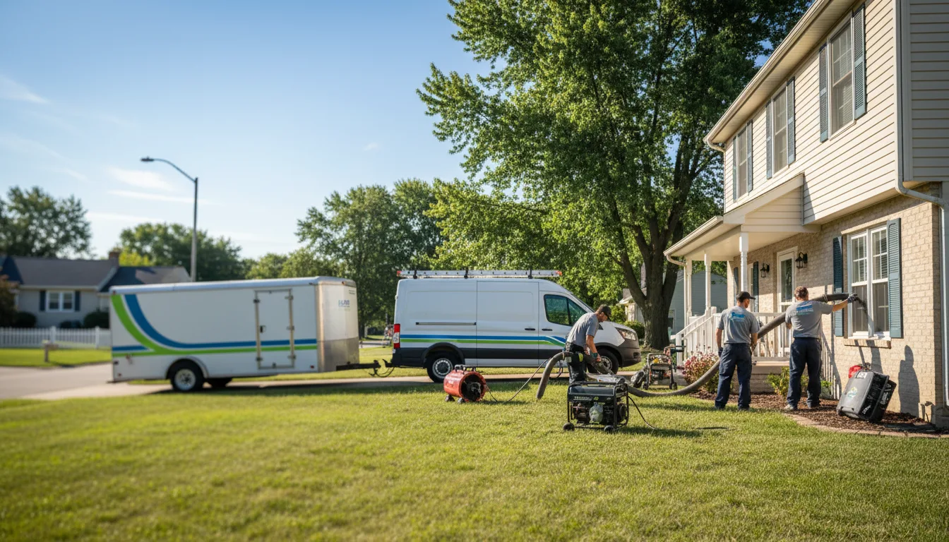 Flooded Basement Restoration And Cleanup With Repair in Senecaville, OH near me